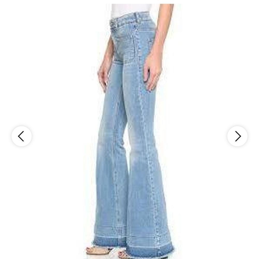 Stella McCartney Sky Blue Wide Leg Jeans